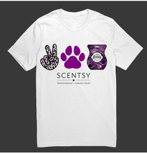 Load image into Gallery viewer, Peace love paw prints - scentsy