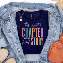 Load image into Gallery viewer, Just a Chapter in Navy Graphic Tee and Sweatshirt