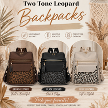 Load image into Gallery viewer, PREORDER: Two Tone Leopard Backpacks 8.24.26 OSYM