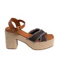 Load image into Gallery viewer, Nana Platform Sandals in Black