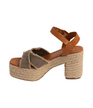 Load image into Gallery viewer, Nana Platform Sandals in Khaki