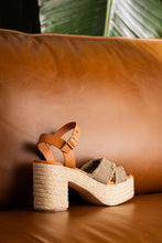 Load image into Gallery viewer, Nana Platform Sandals in Khaki