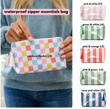 Load image into Gallery viewer, PREORDER: Waterproof Zipper Essentials Bag RERUN 6.8.26