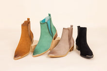 Load image into Gallery viewer, Wylie Suede Ankle Boot in Teal