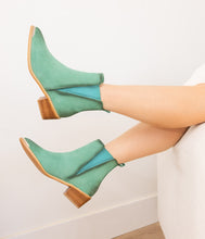Load image into Gallery viewer, Wylie Suede Ankle Boot in Teal