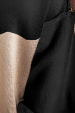 Load image into Gallery viewer, Color Block Exposed Seam Long Sleeve Sweater