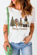 Load image into Gallery viewer, Christmas Tree Graphic Short Sleeve T-Shirt