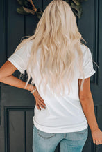 Load image into Gallery viewer, Graphic Round Neck Short Sleeve T-Shirt