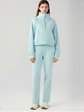 Load image into Gallery viewer, Half Zip Pocketed Active Sweatshirt