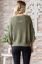 Load image into Gallery viewer, Veveret Round Neck Roll-Up Sweater
