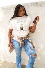 Load image into Gallery viewer, Simply Love Full Size NEVER TOO COLD FOR ICED COFFEE Short Sleeve T-Shirt