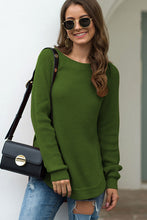 Load image into Gallery viewer, Round Neck Ribbed Knit Top