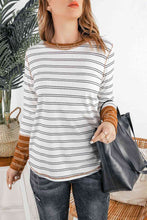 Load image into Gallery viewer, Two-Tone Striped Long Sleeve Top