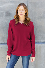 Load image into Gallery viewer, Double Take Full Size Round Neck Long Sleeve T-Shirt