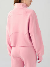 Load image into Gallery viewer, Half Zip Pocketed Active Sweatshirt