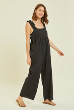 Load image into Gallery viewer, HEYSON Full Size Ruffled Strap Back Tie Wide Leg Jumpsuit