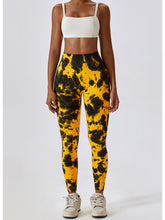 Load image into Gallery viewer, Tie Dye Wide Waistband Active Leggings