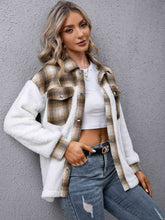 Load image into Gallery viewer, Plaid Collared Neck Button Down Jacket