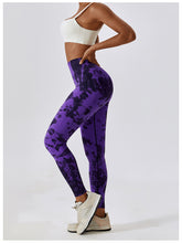Load image into Gallery viewer, Tie Dye Wide Waistband Active Leggings
