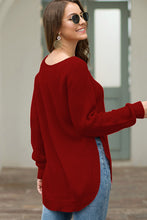 Load image into Gallery viewer, Round Neck Ribbed Knit Top