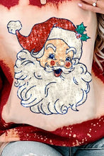 Load image into Gallery viewer, Santa Graphic Tie-Dye Round Neck Sweatshirt