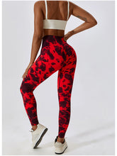 Load image into Gallery viewer, Tie Dye Wide Waistband Active Leggings