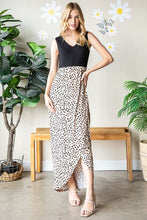Load image into Gallery viewer, Heimish Full Size Slit Animal Print V-Neck Wide Strap Dress