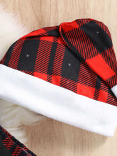 Load image into Gallery viewer, Graphic Top and Plaid Flare Pants Set