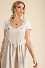 Load image into Gallery viewer, Kori America Sleeveless Ruched Wide Leg Overalls