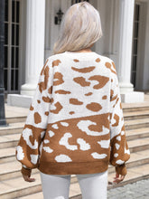 Load image into Gallery viewer, Leopard Drop Shoulder Sweater