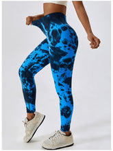 Load image into Gallery viewer, Tie Dye Wide Waistband Active Leggings