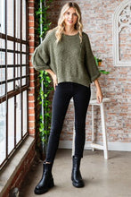 Load image into Gallery viewer, Veveret Round Neck Roll-Up Sweater