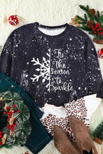 Load image into Gallery viewer, Graphic Leopard Round Neck Long Sleeve Sweatshirt