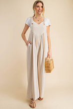 Load image into Gallery viewer, Kori America Sleeveless Ruched Wide Leg Overalls