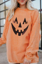 Load image into Gallery viewer, Round Neck Dropped Shoulder Jack-O'-Lantern Graphic Sweatshirt