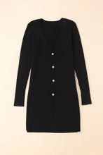 Load image into Gallery viewer, V-Neck Long Sleeve Button-Down Cardigan