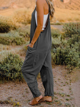 Load image into Gallery viewer, Full Size Sleeveless V-Neck Pocketed Jumpsuit