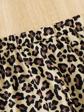 Load image into Gallery viewer, BESTIE Round Neck T-Shirt and Leopard Pants Set