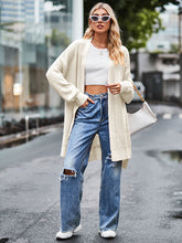 Load image into Gallery viewer, Long Sleeve Waffle-Knit Cardigan