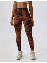 Load image into Gallery viewer, Tie Dye Wide Waistband Active Leggings