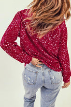 Load image into Gallery viewer, Graphic Round Neck Long Sleeve Sweatshirt