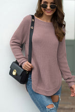 Load image into Gallery viewer, Round Neck Ribbed Knit Top
