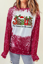 Load image into Gallery viewer, Graphic Round Neck Long Sleeve Sweatshirt