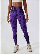 Load image into Gallery viewer, Tie Dye Wide Waistband Active Leggings