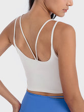 Load image into Gallery viewer, Double Strap Ribbed Sports Cami