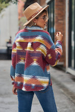 Load image into Gallery viewer, Printed Collared Neck Jacket