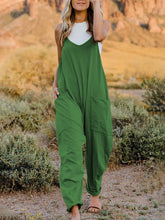 Load image into Gallery viewer, Full Size Sleeveless V-Neck Pocketed Jumpsuit