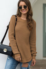 Load image into Gallery viewer, Round Neck Ribbed Knit Top