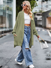 Load image into Gallery viewer, Long Sleeve Waffle-Knit Cardigan