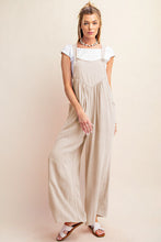 Load image into Gallery viewer, Kori America Sleeveless Ruched Wide Leg Overalls